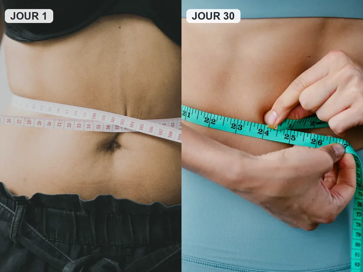 Illustration comparative Jour 1 Jour 30, resultats variables